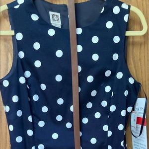 NWT Anne Klein Sleeveless Navy Dress Size 12